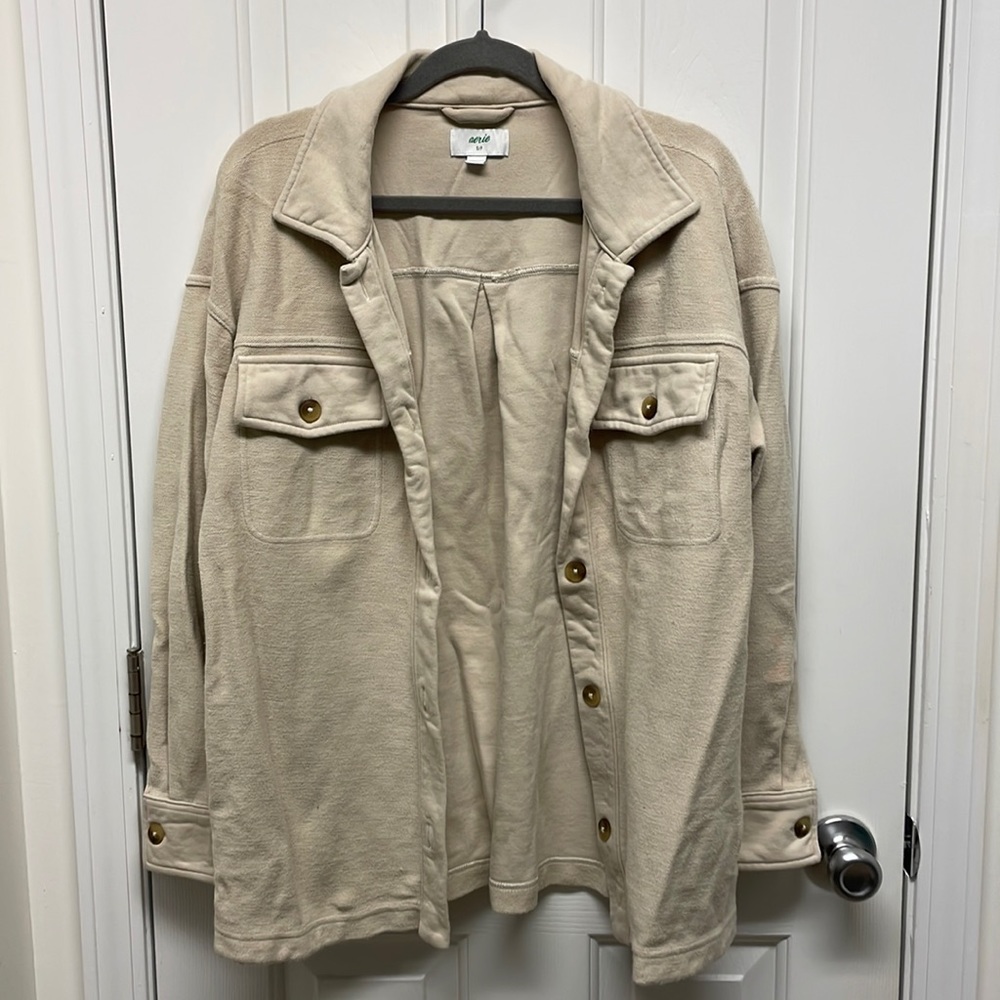 AERIE Cotton Oversized Shaket